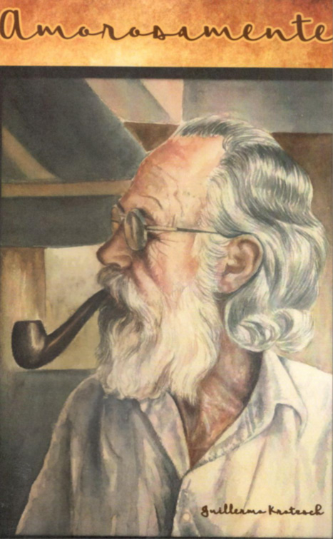 Guillermo Krötzsch, autorretrato al óleo (1952—2019).